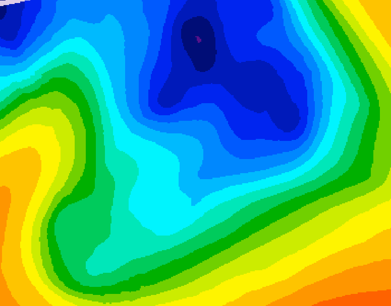 GDPS 500 millibar geopotential height 168 hour forecast chart for Canada based on 2024/12/02 1200Z data