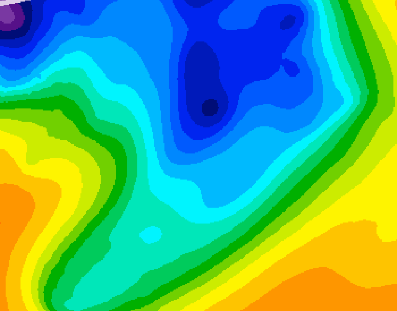 GDPS 500 millibar geopotential height 192 hour forecast chart for Canada based on 2024/12/02 1200Z data