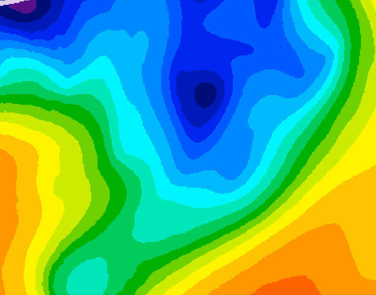 GDPS 500 millibar geopotential height 204 hour forecast chart for Canada based on 2024/12/02 1200Z data