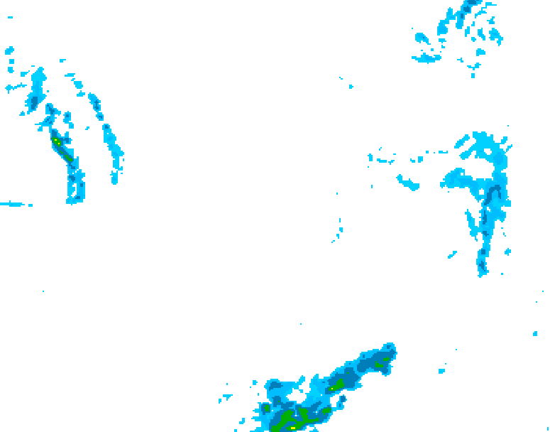 GDPS precipitation 222 hour forecast chart for Canada based on 2024/12/02 1200Z data