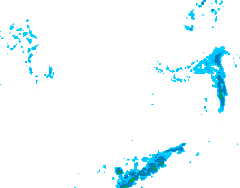 GDPS precipitation 228 hour forecast chart for Canada based on 2024/12/02 1200Z data