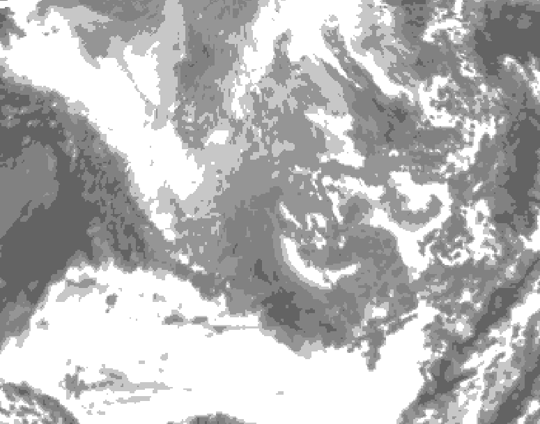 GDPS total cloud 048 hour forecast chart for Canada based on 2024/12/02 0000Z data