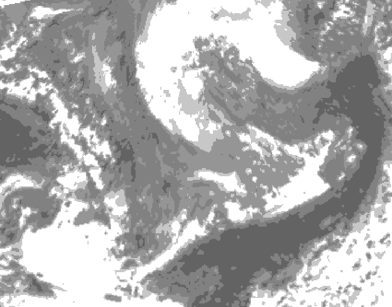 GDPS total cloud 234 hour forecast chart for Canada based on 2024/12/02 1200Z data