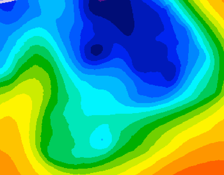 GDPS 500 millibar geopotential height 144 hour forecast chart for Canada based on 2024/12/03 1200Z data