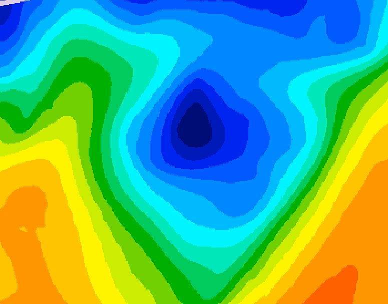 GDPS 500 millibar geopotential height 204 hour forecast chart for Canada based on 2024/12/03 1200Z data