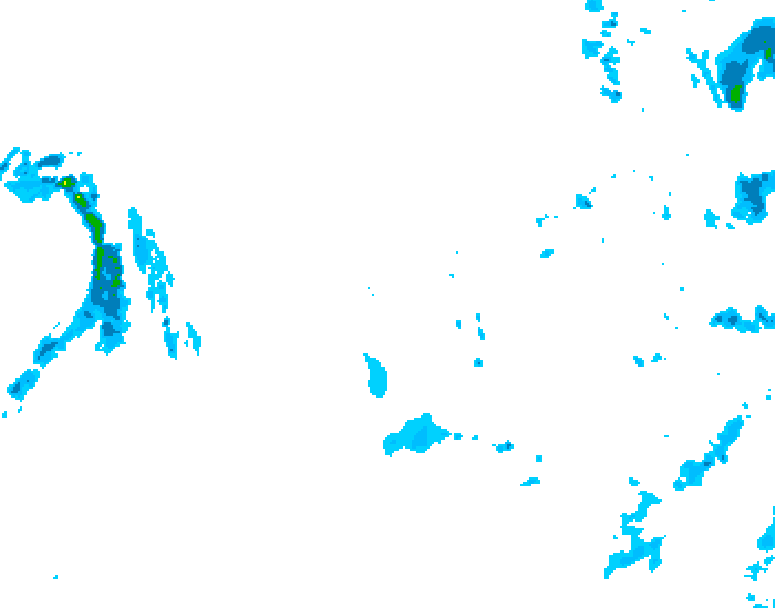 GDPS precipitation 024 hour forecast chart for Canada based on 2024/12/03 0000Z data