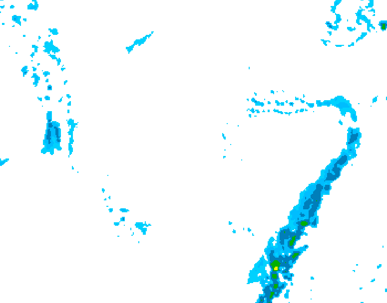 GDPS precipitation 210 hour forecast chart for Canada based on 2024/12/03 1200Z data