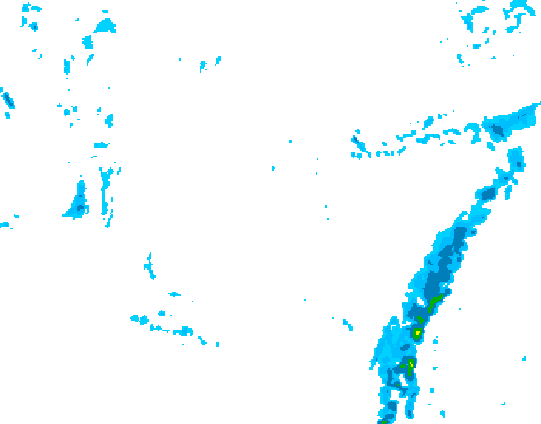 GDPS precipitation 216 hour forecast chart for Canada based on 2024/12/03 1200Z data