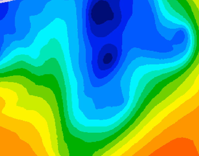 GDPS 500 millibar geopotential height 162 hour forecast chart for Canada based on 2024/12/04 0000Z data