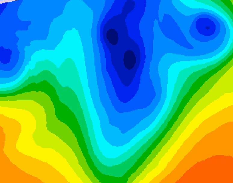 GDPS 500 millibar geopotential height 174 hour forecast chart for Canada based on 2024/12/04 0000Z data