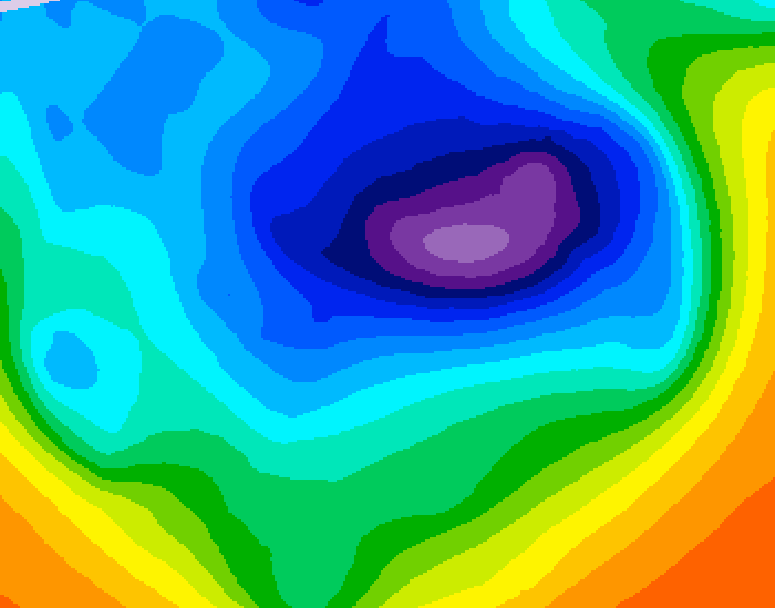 GDPS 500 millibar geopotential height 234 hour forecast chart for Canada based on 2024/12/04 0000Z data