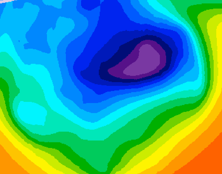 GDPS 500 millibar geopotential height 240 hour forecast chart for Canada based on 2024/12/04 0000Z data