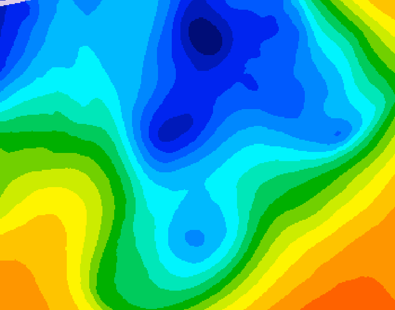 GDPS 500 millibar geopotential height 144 hour forecast chart for Canada based on 2024/12/04 1200Z data