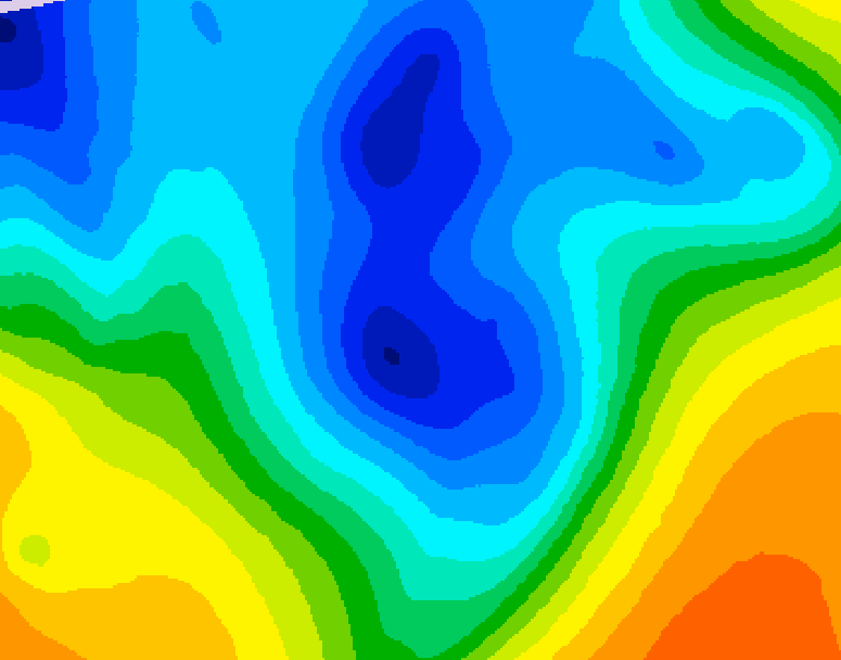 GDPS 500 millibar geopotential height 168 hour forecast chart for Canada based on 2024/12/04 1200Z data