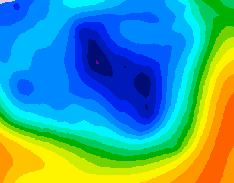 GDPS 500 millibar geopotential height 204 hour forecast chart for Canada based on 2024/12/04 1200Z data