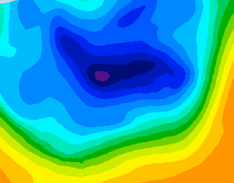 GDPS 500 millibar geopotential height 228 hour forecast chart for Canada based on 2024/12/04 1200Z data