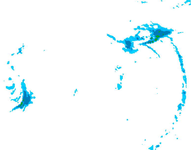 GDPS precipitation 228 hour forecast chart for Canada based on 2024/12/04 0000Z data