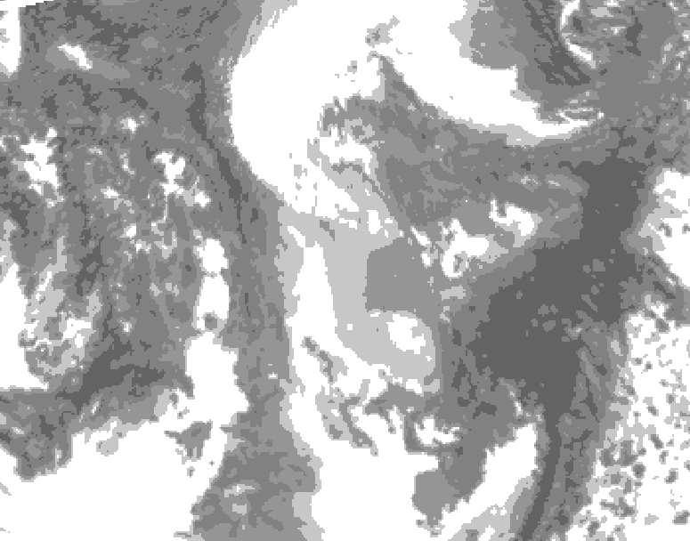 GDPS total cloud 198 hour forecast chart for Canada based on 2024/12/04 0000Z data