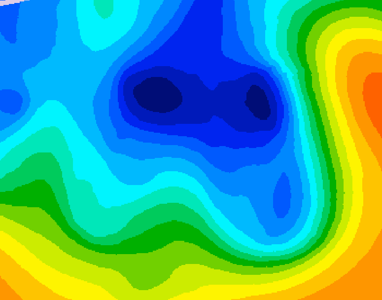 GDPS 500 millibar geopotential height 162 hour forecast chart for Canada based on 2024/12/07 0000Z data