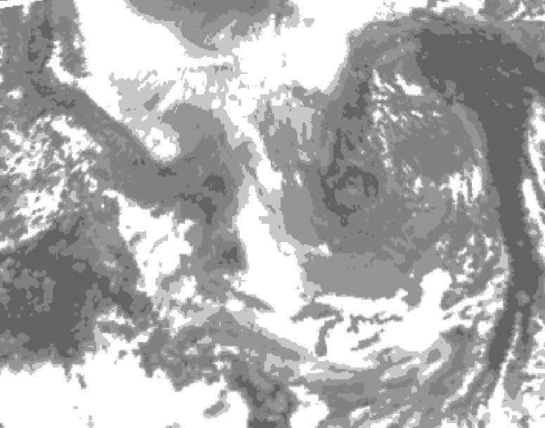 GDPS total cloud 066 hour forecast chart for Canada based on 2024/12/11 0000Z data