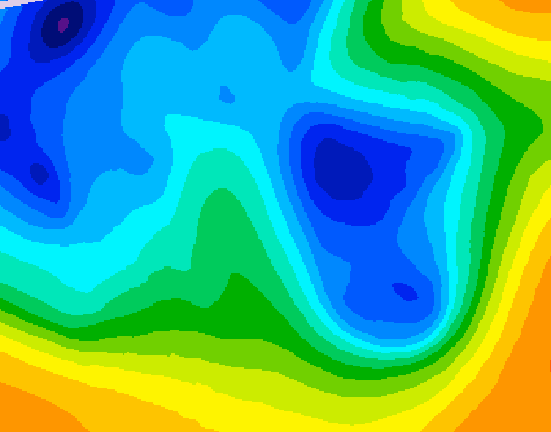 GDPS 500 millibar geopotential height 144 hour forecast chart for Canada based on 2025/04/03 0000Z data