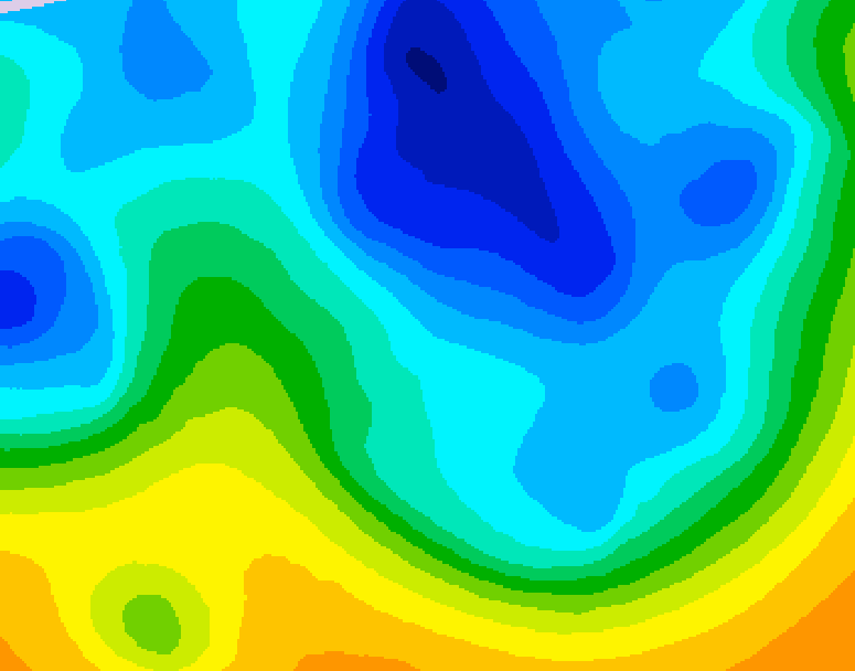 GDPS 500 millibar geopotential height 240 hour forecast chart for Canada based on 2025/04/06 0000Z data
