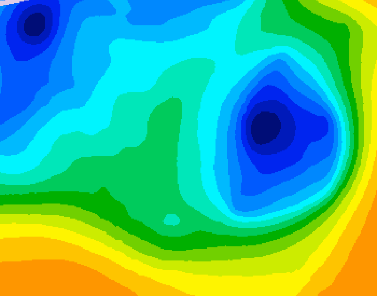 GDPS 500 millibar geopotential height 066 hour forecast chart for Canada based on 2025/04/07 0000Z data