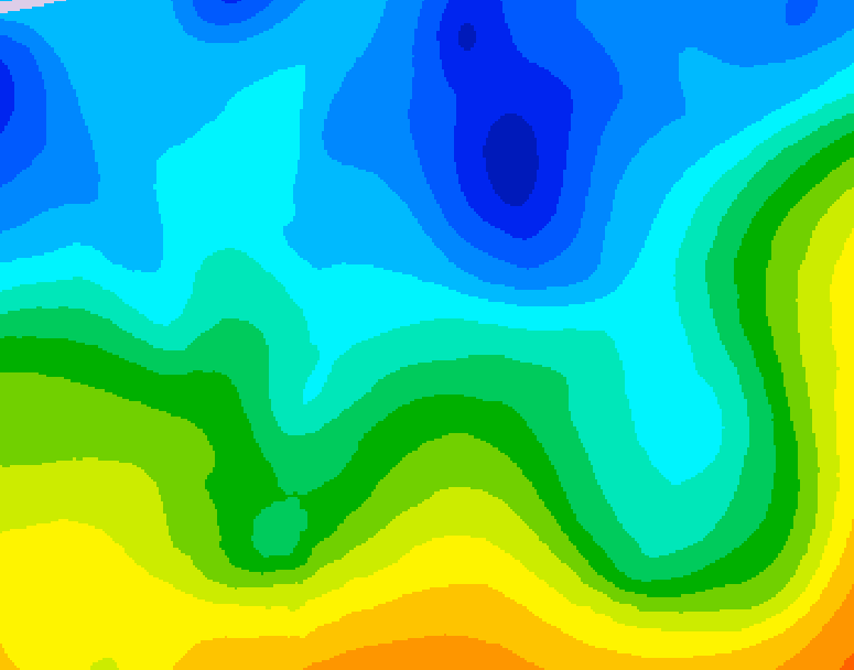 GDPS 500 millibar geopotential height 186 hour forecast chart for Canada based on 2025/04/07 0000Z data