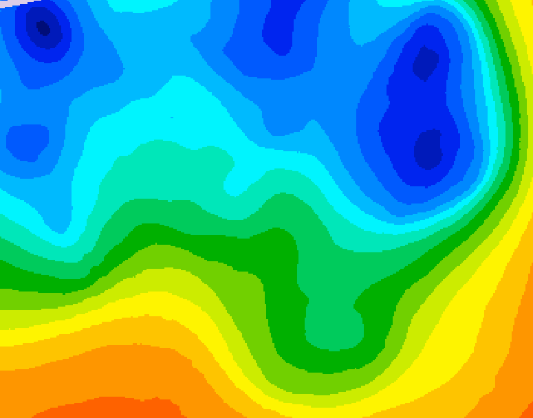 GDPS 500 millibar geopotential height 072 hour forecast chart for Canada based on 2025/04/08 0000Z data