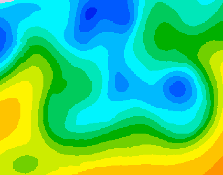 GDPS 500 millibar geopotential height 144 hour forecast chart for Canada based on 2025/04/11 1200Z data
