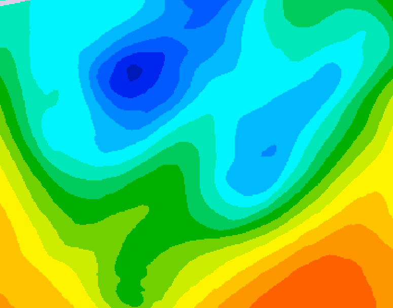 GDPS 500 millibar geopotential height 108 hour forecast chart for Canada based on 2025/04/15 1200Z data