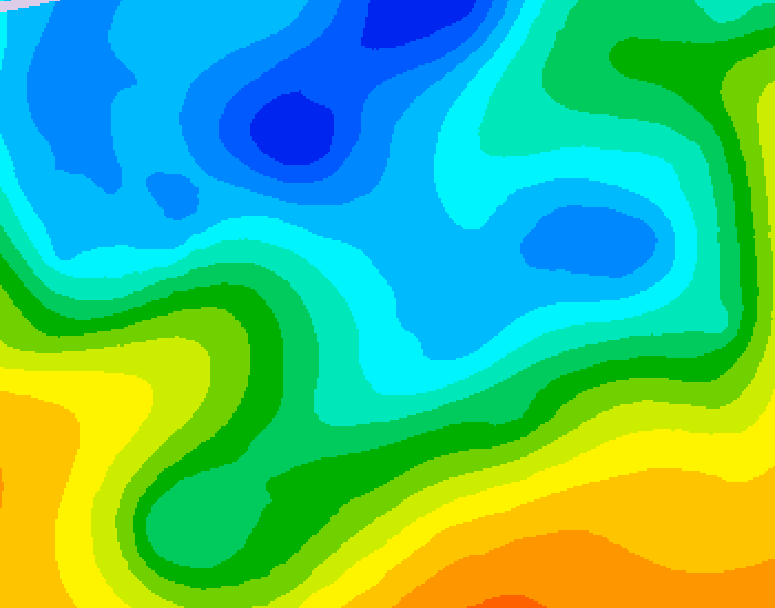 GDPS 500 millibar geopotential height 066 hour forecast chart for Canada based on 2025/04/16 0000Z data