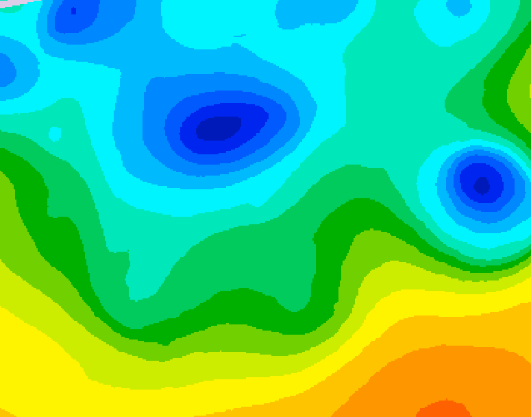 GDPS 500 millibar geopotential height 120 hour forecast chart for Canada based on 2025/04/17 0000Z data