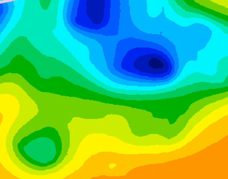GDPS 500 millibar geopotential height 210 hour forecast chart for Canada based on 2025/04/19 0000Z data