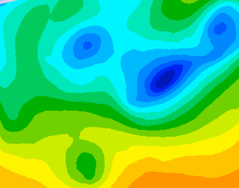 GDPS 500 millibar geopotential height 234 hour forecast chart for Canada based on 2025/04/20 0000Z data