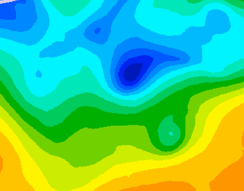 GDPS 500 millibar geopotential height 174 hour forecast chart for Canada based on 2025/04/20 1200Z data