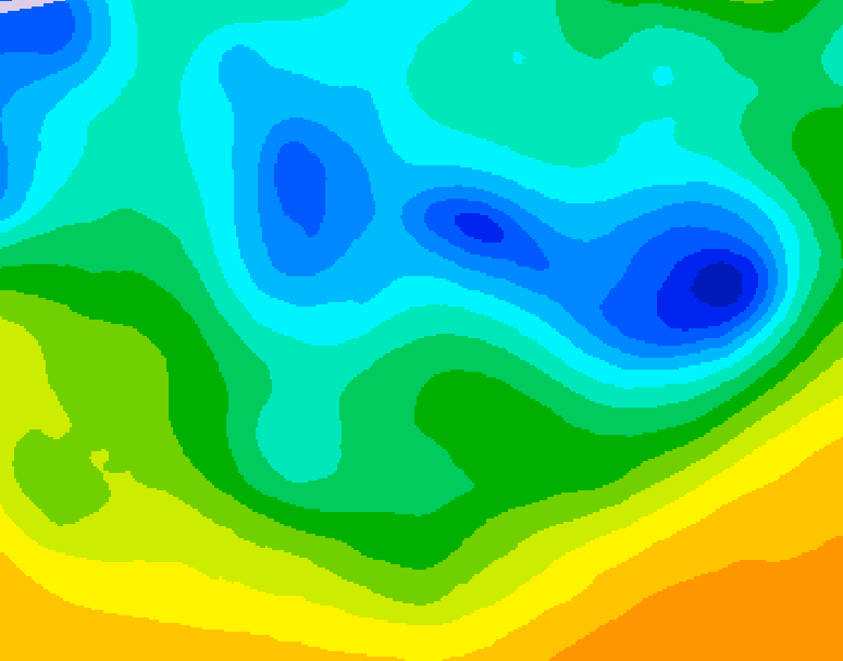 GDPS 500 millibar geopotential height 228 hour forecast chart for Canada based on 2025/04/20 1200Z data