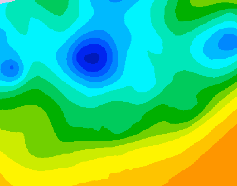 GDPS 500 millibar geopotential height 066 hour forecast chart for Canada based on 2025/04/21 0000Z data