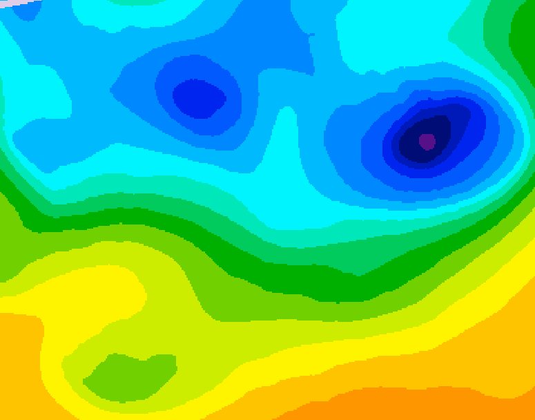 GDPS 500 millibar geopotential height 210 hour forecast chart for Canada based on 2025/04/21 0000Z data