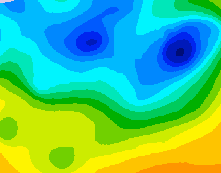 GDPS 500 millibar geopotential height 228 hour forecast chart for Canada based on 2025/04/21 0000Z data