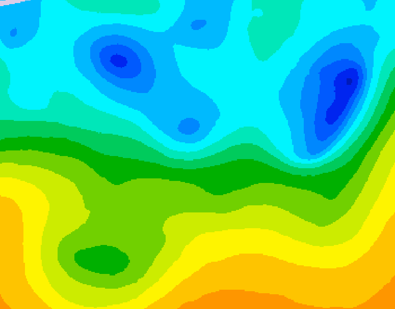 GDPS 500 millibar geopotential height 174 hour forecast chart for Canada based on 2025/04/21 1200Z data