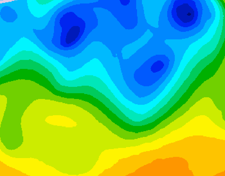 GDPS 500 millibar geopotential height 228 hour forecast chart for Canada based on 2025/04/21 1200Z data