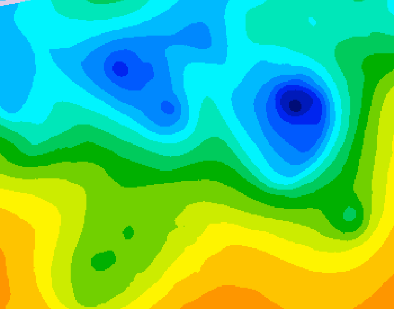 GDPS 500 millibar geopotential height 162 hour forecast chart for Canada based on 2025/04/22 0000Z data