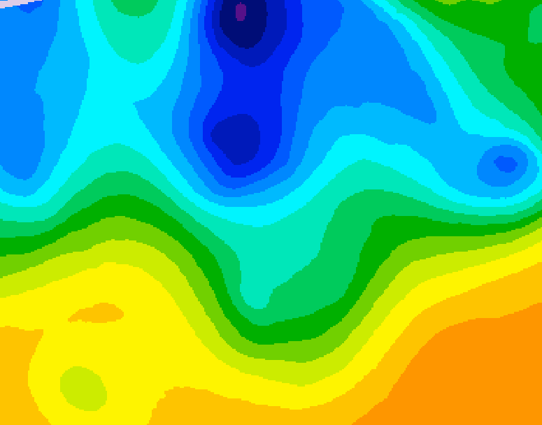 GDPS 500 millibar geopotential height 240 hour forecast chart for Canada based on 2025/04/22 0000Z data