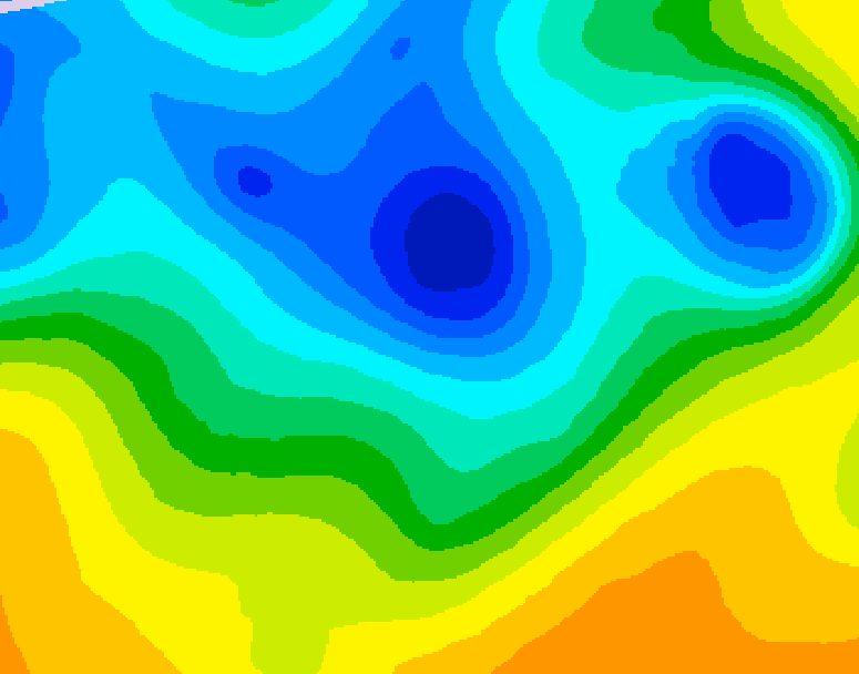 GDPS 500 millibar geopotential height 192 hour forecast chart for Canada based on 2025/04/22 1200Z data