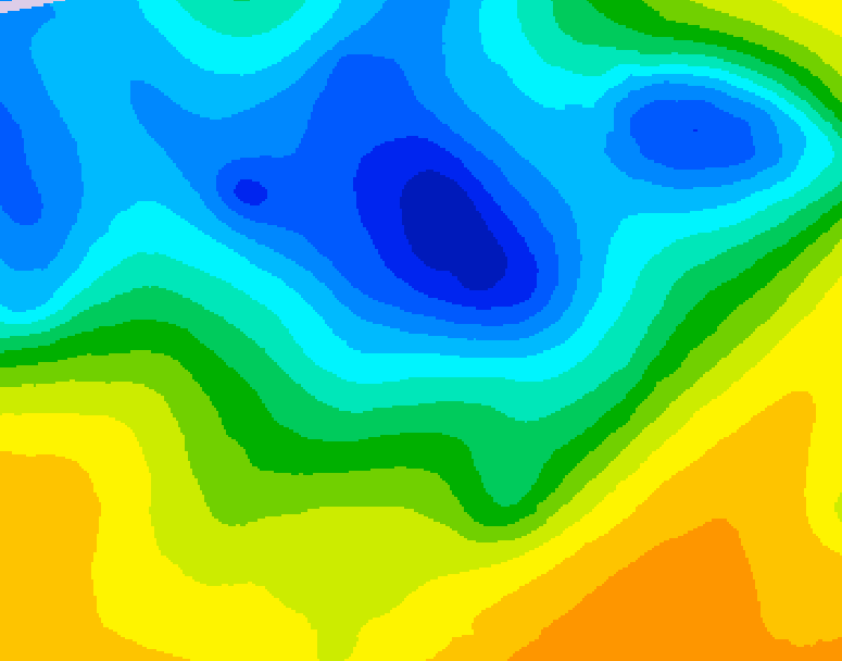 GDPS 500 millibar geopotential height 204 hour forecast chart for Canada based on 2025/04/22 1200Z data