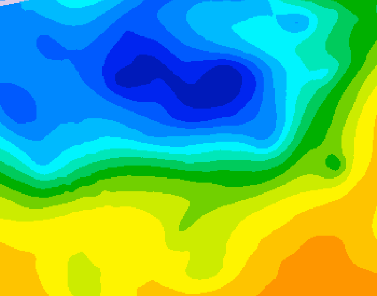 GDPS 500 millibar geopotential height 240 hour forecast chart for Canada based on 2025/04/22 1200Z data