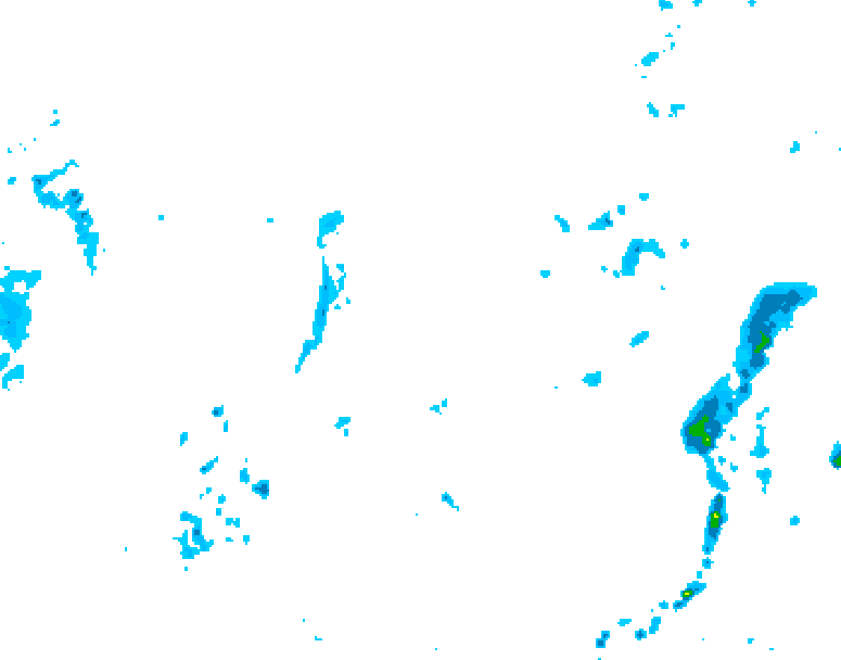 GDPS precipitation 138 hour forecast chart for Canada based on 2025/04/22 0000Z data