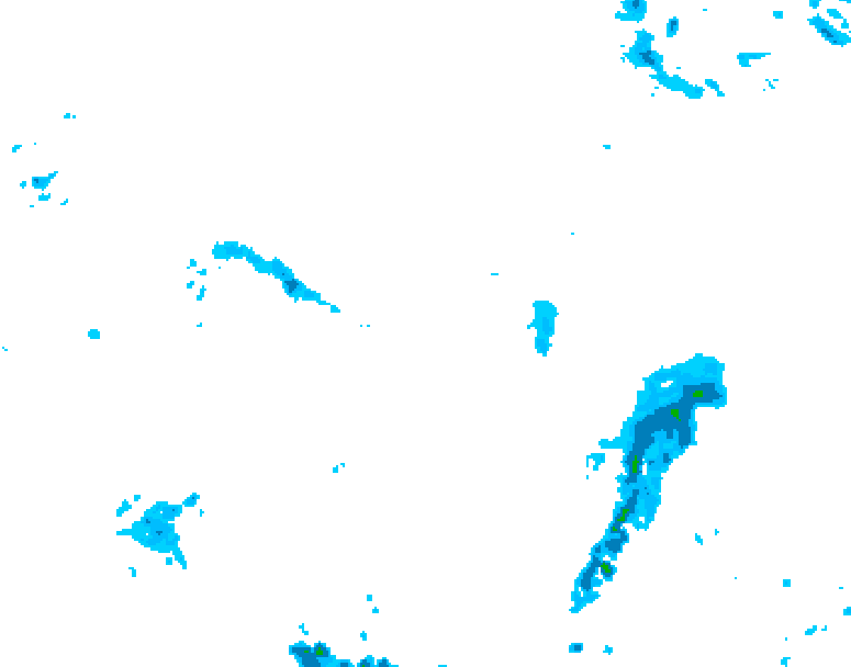 GDPS precipitation 102 hour forecast chart for Canada based on 2025/04/22 1200Z data