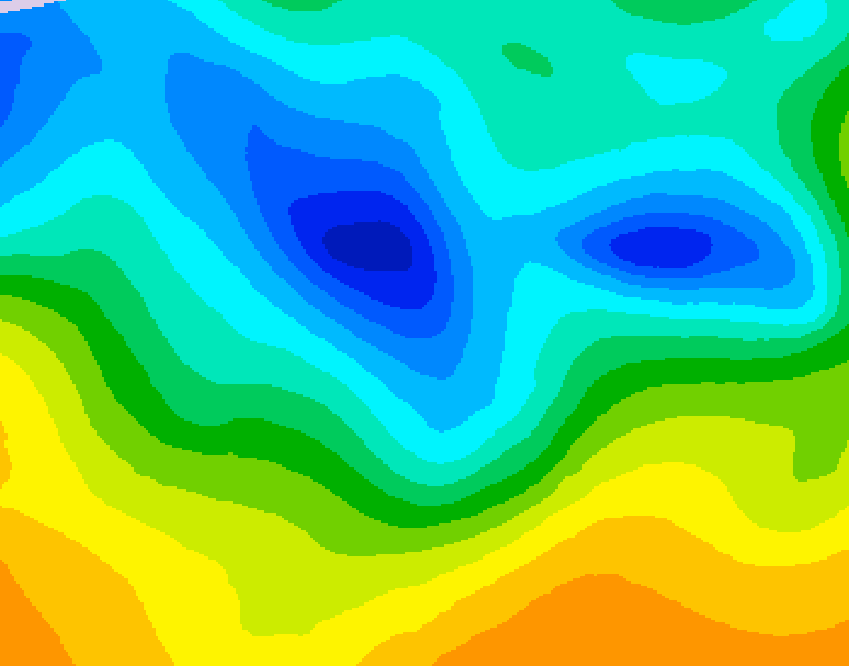 GDPS 500 millibar geopotential height 162 hour forecast chart for Canada based on 2025/04/23 0000Z data